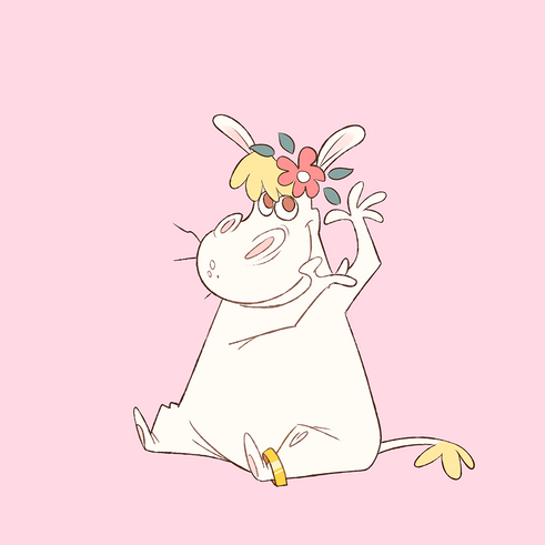 Snorkmaiden goes Cow and Chicken