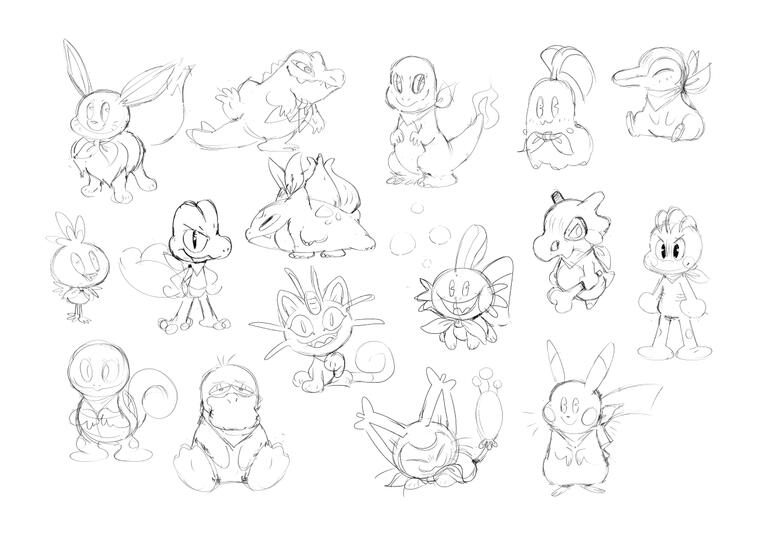 All playable characters from Pokemon Mystery Dungeon